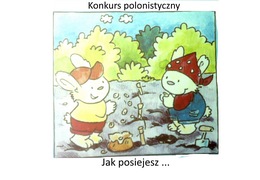 Zajączki siejące ziarno